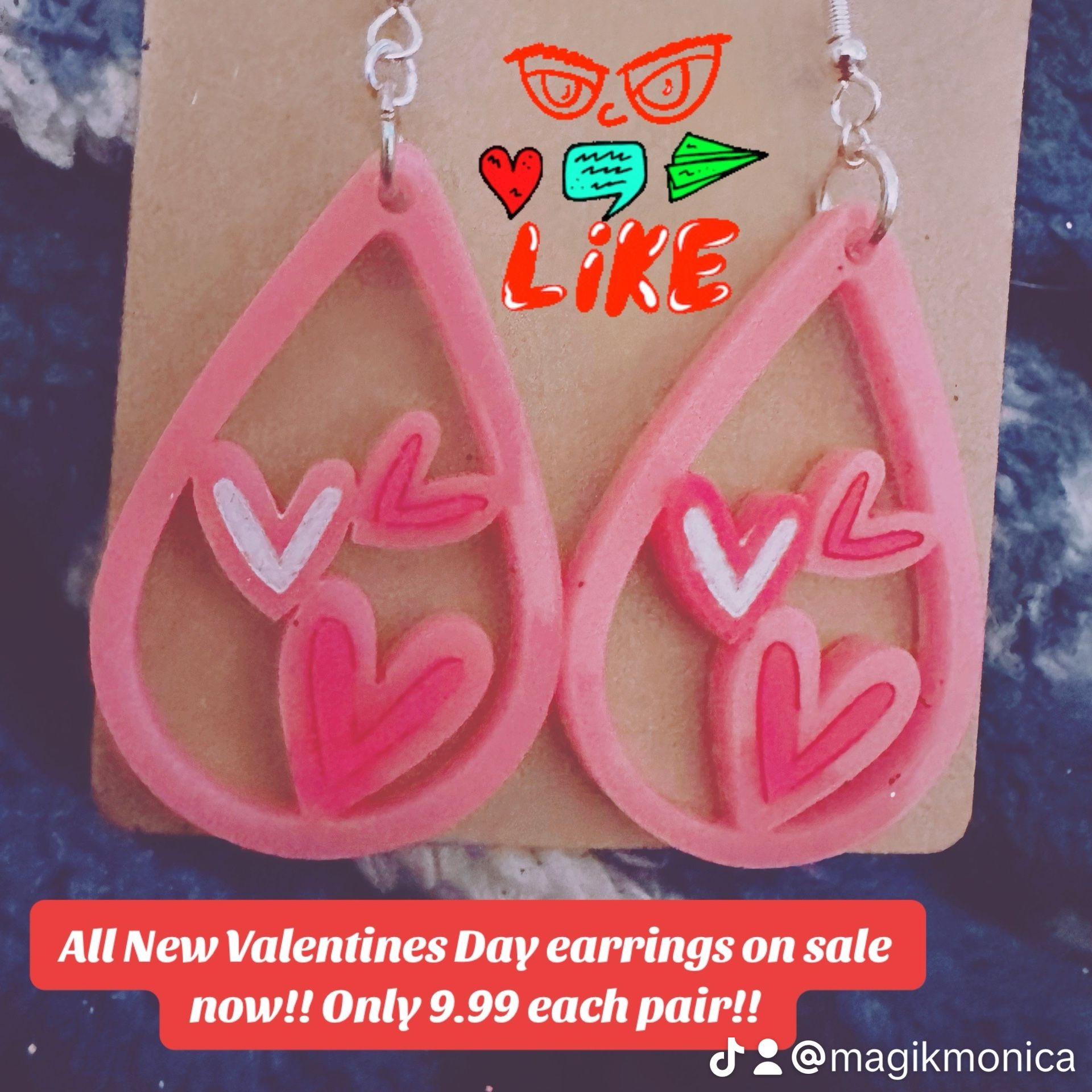 Many Styles Of Valentines Day Love Earrings