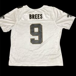 Drew Brees #9 New Orleans Saints white Jersey Women’s Retro Reebok XL