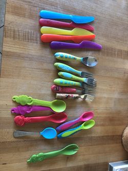 Kids eating utensils - ikea and NUK brands