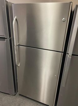 GE  Top Mount Stainless Refrigerator Fridge
