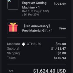 XTOOLS D1 Pro Laser Engraver