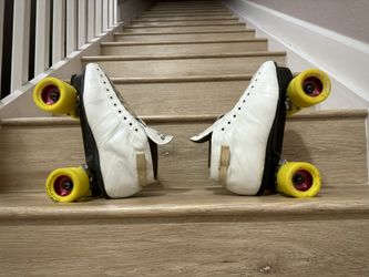 Riedell 595,Size 7 ,Black Diamond Plate 7mm 