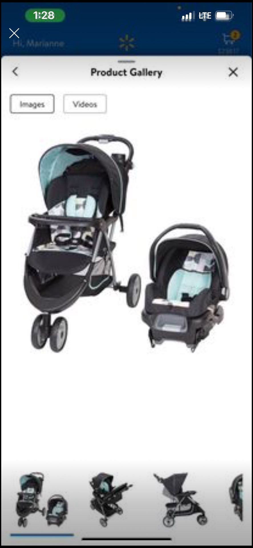 Baby Boy Car seat And Stroller New On Box 