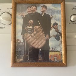 Norman Rockwell print framed bottom of the 6 th  15x12