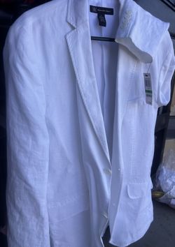 Men’s Summer Jacket Size Large New Color White