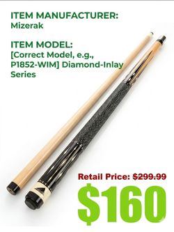 Professional Mizerak Pool Cue Set – Level Up Your Game!