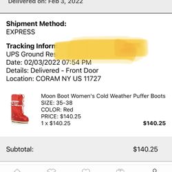 Moon Boots Size 35-38