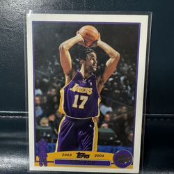 2003-04 Topps Rick Fox #157 Los Angeles Lakers basketball card. 