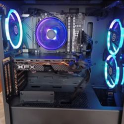 Gaming PC Desktop Computer with Ryzen 7, 16GB RAM, RX 580 8GB, Windows 11