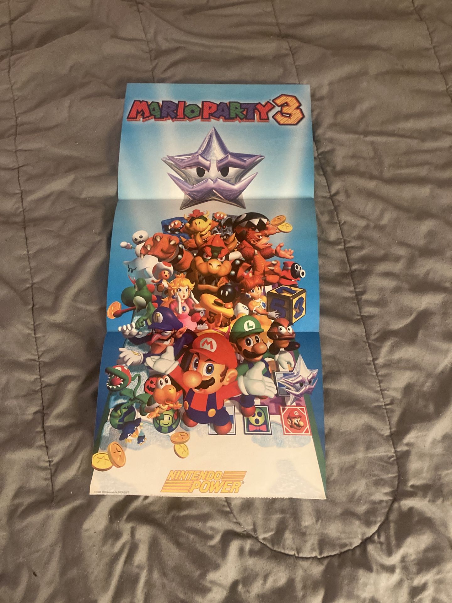 Vintage Nintendo Power Mario Party 3 Poster