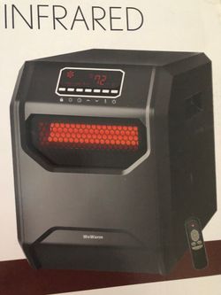 WeWarm Electric 6 Element Infrared Space Heater Black Plastic