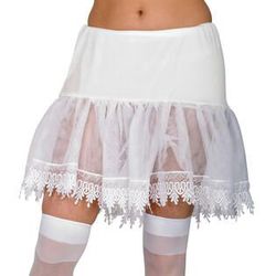 Halloween costume accessory white petticoat one size new