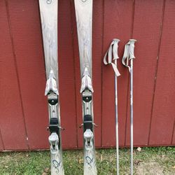 K2 T:Nine One Luv Adult Skis & Poles