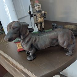 Antique Weiner Dog Coin Bank