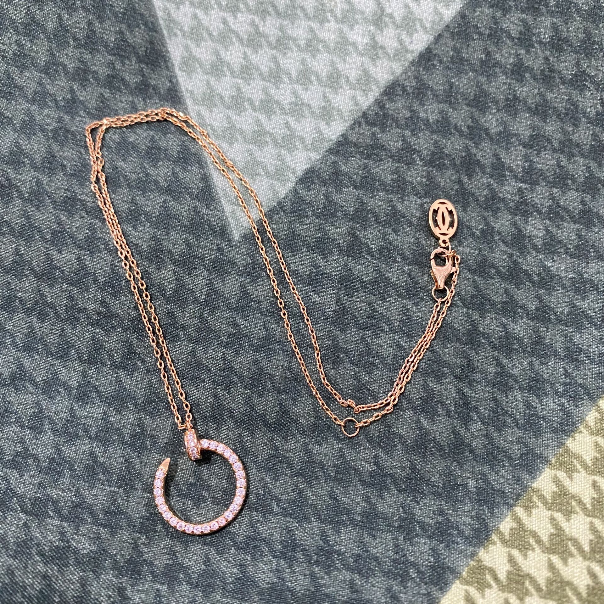 Cartier Rose Gold Juste Un Clou Pendant with Diamonds