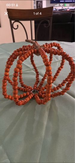 Beaded pumpkin