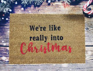 Christmas door mat