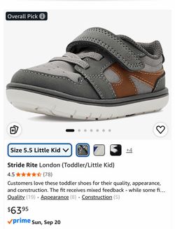 Stride Rite London (Toddler/Little Kid)