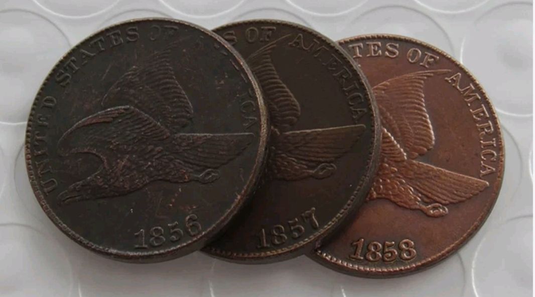 3PCS 1856/1857/1858 Flying Eagle Cent Commemorative