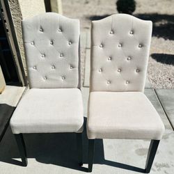 Tufted Pair Of Chairs 