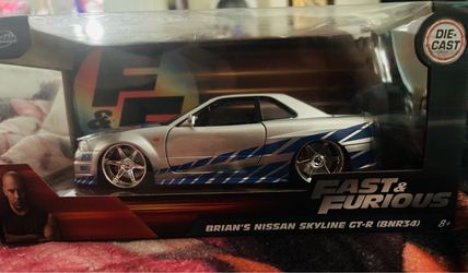 Jada Toys Fast & Furious Brian’s Nissan Skyline GT-R BNR34 1:24