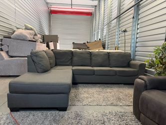 Gray sectional- free delivery