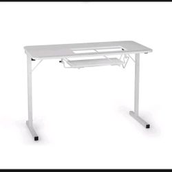Portable Sewing Machine Table, White