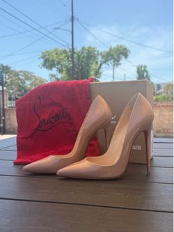 Christian Louboutin Beige So Kate 120mm heels - size 38