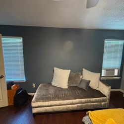 Silver Chaise Lounge