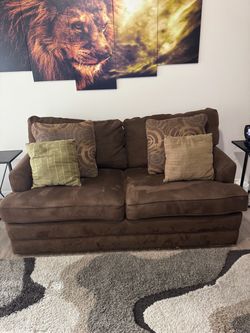 Brown Sofa Sleeper / Pull-Out Couch – 72” – $700 OBO