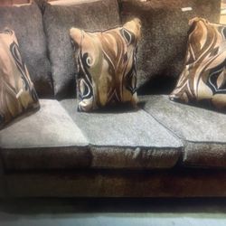 Brand New Nice And Comfy Sofa With Bow Arms