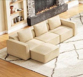 Brand new sofa with ottoman