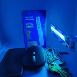 PORTABLE UV STERILIZER 99.9%
,PORTABLE UV STERILIZER 99.9%. Kills Up to 99.9% of germs & mites on hard surfaces, Destroys Odor, Sanitizes without che