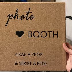 Handmade Photo Booth Sign