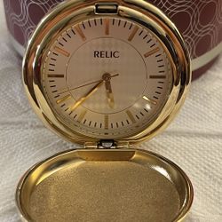 Relic Quartz Pocket Watch Gold 