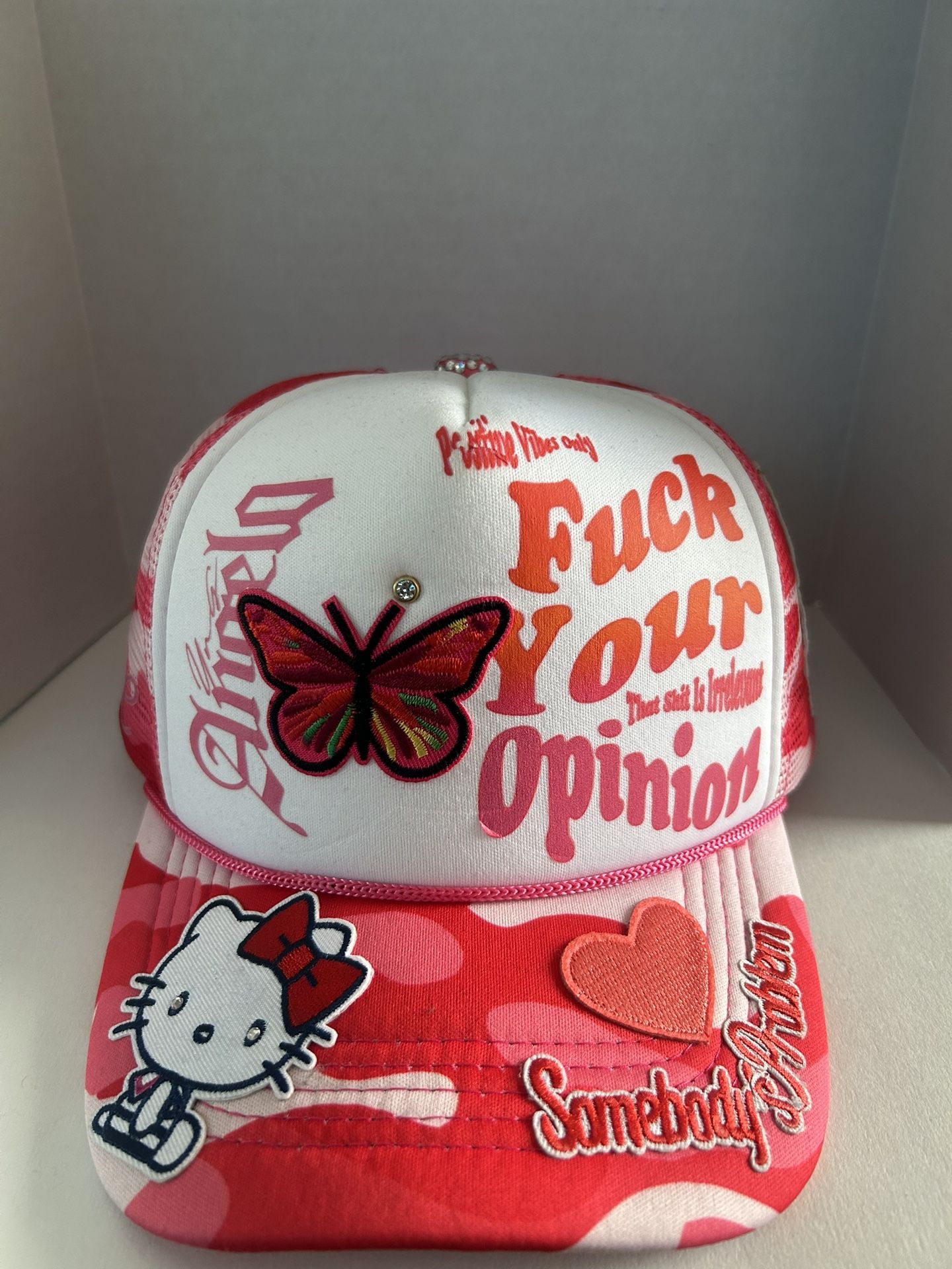 Rare Custom Pink Trucker Style Hat 🔥