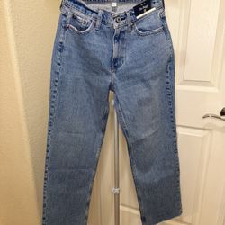 New Abercrombie&Fitch Baggy Low Rise/ Curve love Jean Size 23-Short