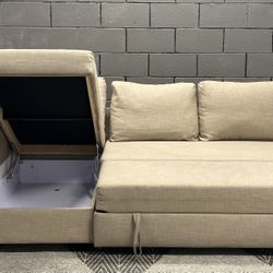 IKEA Friheten Sectional  Sleeper Pullout Bed Couch Sofa Chaise Storage 