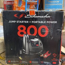 Schumacher Electric 4-in-1 Portable Power Station and 800 Amp Jump Starter with 150-PSI Air Compressor, New in Box, SJ1583