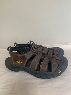 KEEN Men Hiking Sandals Waterproof & Anti Odor Size 11  Brown Leather