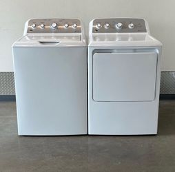 GE 2023 Super capacity plus washer and electric dryer set delivery available