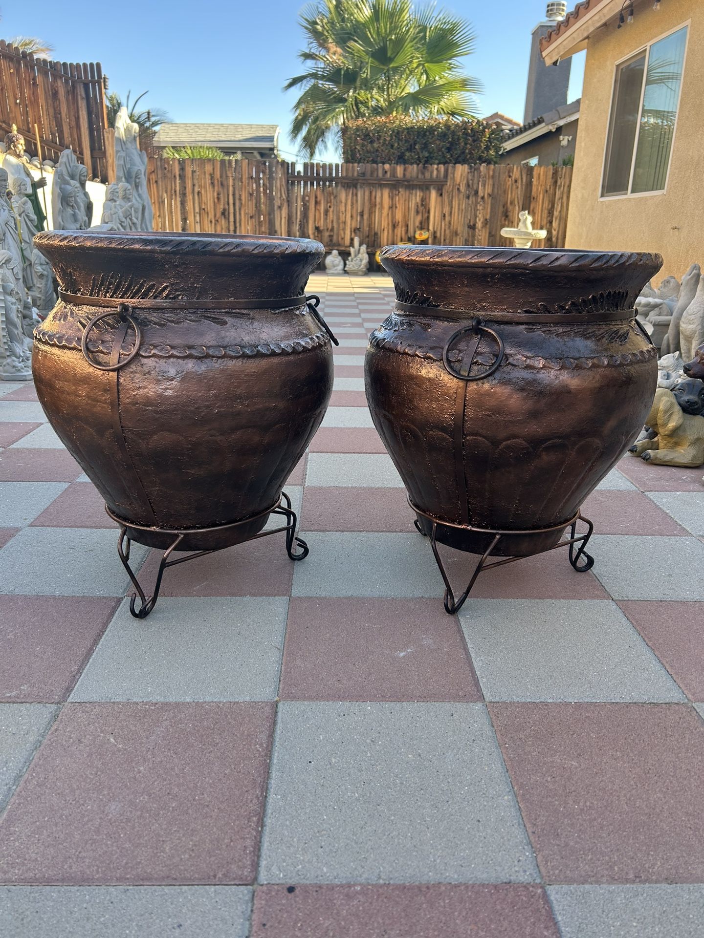 New Flower Pots Made Out Of Clay