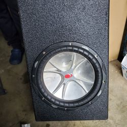    Kicker CompVR

12" subwoofer with dual 4-ohm voice coils  With Qbomb Box