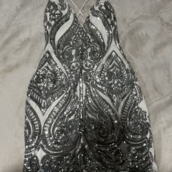 Silver Sequence Dress 