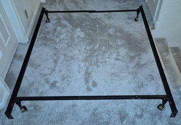 Adjustable Full bed frame rails - With Casters