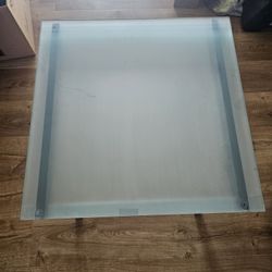 Used Square Glass Table 22" Height and 22" Length for $20 OBO