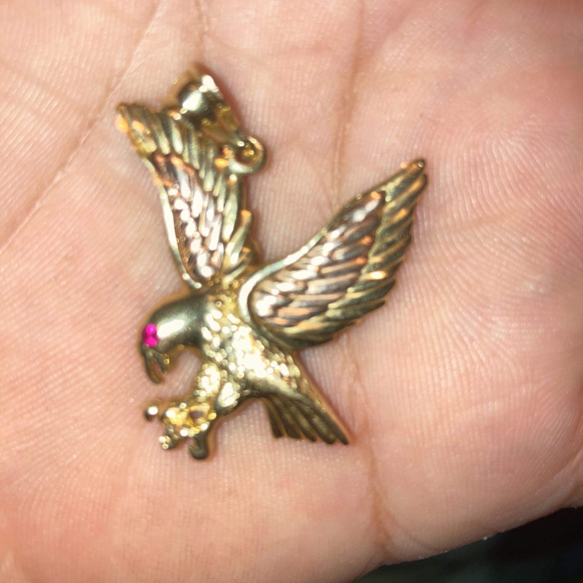 14k Gold Eagle Pendent