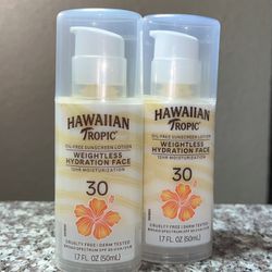 Hawaiian Tropic Face Sunscreen Lotion 