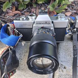 Vintage Minolta SR T200 Camera with Lens 