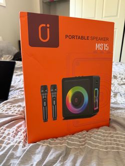 JYX MS75 Portable Speaker with 2 Wireless Microphones - Brand new